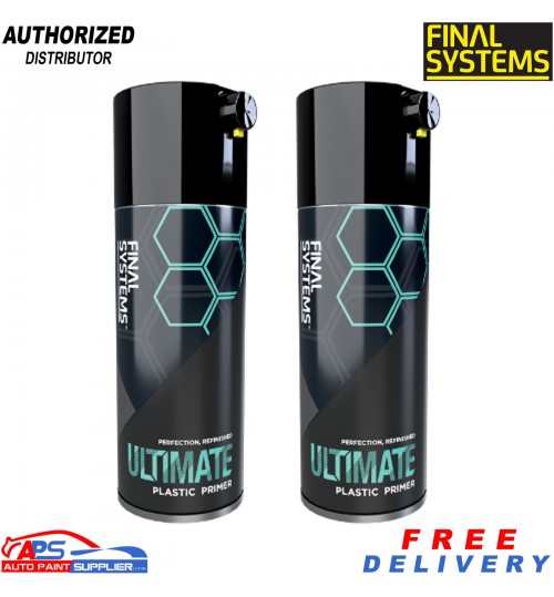 2x Final System Ultimate Plastic Primer Aerosol 400ml – Professional Spray